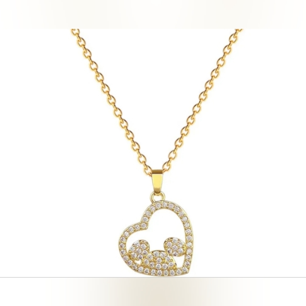 ♥️ Ind $10 Or Bun 3/$26 Mickey Mouse Inspired Gold Necklace 💛